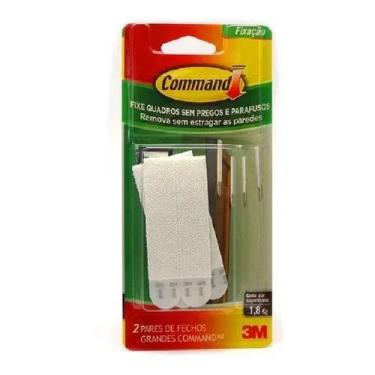 Imagem de Fecho Command grande C/2 Pares Suporta Até 1,8kg scotch 3m