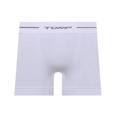Imagem de Cueca Boxer Torp Microfibra Sem Costura Branco - Ref 8001, EG, Branco