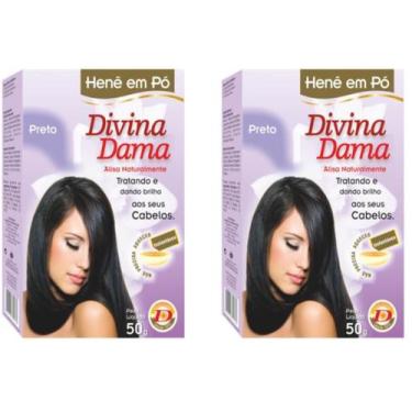Imagem de Hene em Po Divina Dama 50gr Jaborandi Caixa ( Cores: Preto, Chocolate,