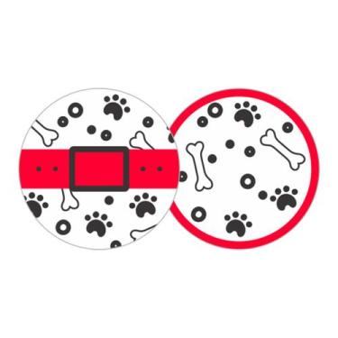 Imagem de Adesivo Redondo para Lembrancinha Pets - 16 Unidades - NC Toys