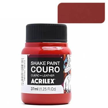 Imagem de Tinta Pinta Couro Shake Paint Acrilex 37ml Natural Sintético, Vermelho