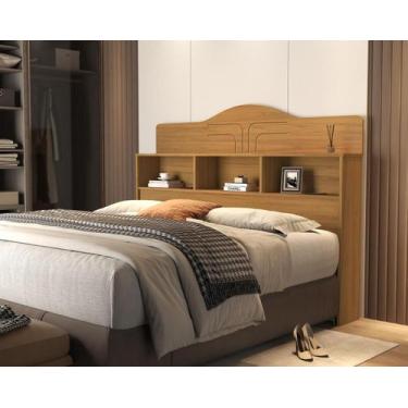 Imagem de Cabeceira Queen Box com 3 Nichos Vivian Várias Cores MDF 158 - Home A.