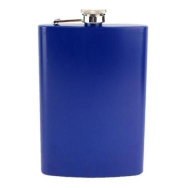 Imagem de Cantil inox de bolso 250ml azul - ONYX