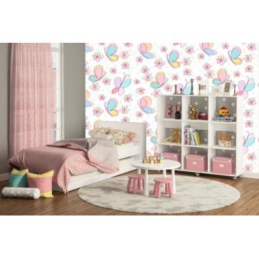 Imagem de Papel de parede adesivo infantil borboleta ( med. 90x300 cm) - ATITUDE