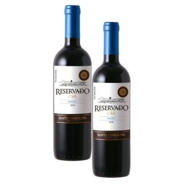 Imagem de kit 2 Vinho Santa Carolina Reservado Malbec 750ml