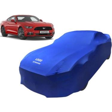 Imagem de Capa Protetora Para Carros Ford Mustang Resistente Com Logo - Mz, Azul