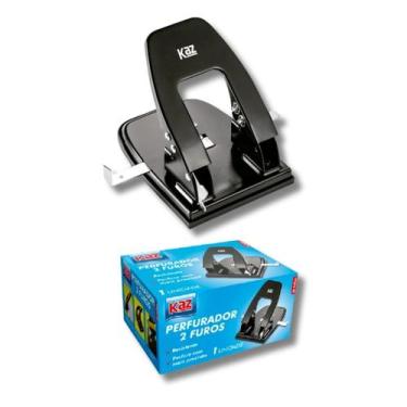 Imagem de Perfurador de Papel 2 Furos com Margeador Furador 30 folhas - Kaz