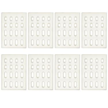 Imagem de GasSaf Tijolo de Cerâmica Substituição para Barbeques Galore Grand Turbo, Grand Hall, Members Mark Grills, 4 Pacotes de Tamador de Chama de Prato de Calor (7 1/16" C x 4 3/4" L x 1/2" A) (pacote com 8)