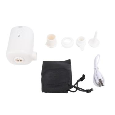 Imagem de Bomba Elétrica Inflator TOPINCN Bomba de Colchão de Ar Mini Inflator Alta Eficiência para Anéis de Natação Brinquedos Infláveis Práticos para Uso Exterior (Branco)