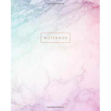 Imagem de Notebook: Rainbow Marble and Rose Gold - Dotted Bullet Grid Journal (8 x 10 inches) - 120 Dot Pages