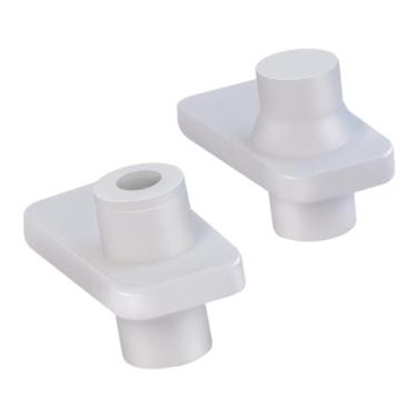 Imagem de MCR620965 2 peças bandeja de legumes geladeira gaveta suporte de roda/suporte adequado para geladeira LG (esquerda + direita)