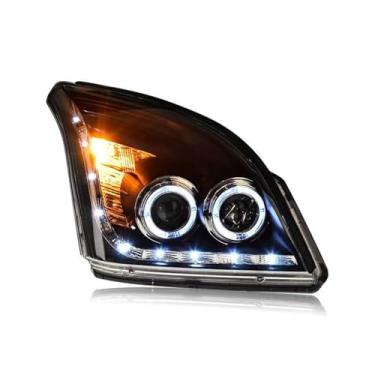 Imagem de Estilo de carro compatível com Toyota Prado 2004-2009 Farol LED DRL Hid Head Lamp Angel Eye Bi Xenon Beam Acessórios(Headlight Xenon pair)