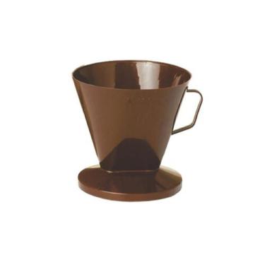 Imagem de Porta Filtro/Coador De Cafe 102 De Plastico Marrom 13X10,5Cm - Erca Pl