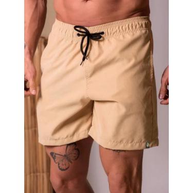 Imagem de Short Masculino Tactel com Elastano Premium Bermuda Moda Praia Piscina