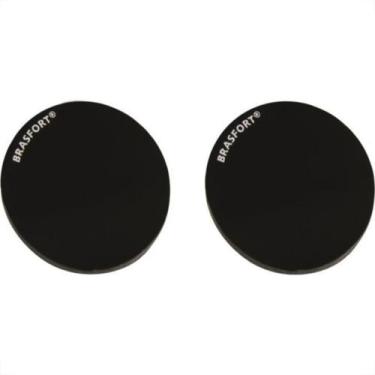 Imagem de Vidro Redondo Escuro Oculos Solda 8 Com 2 Pecas 8562 - BRASFORT