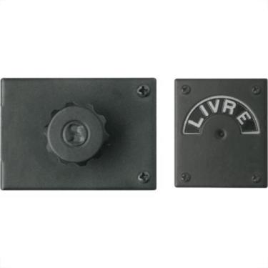 Imagem de Fechadura Trinco Wc Livre/Ocupado Preto Soprano 3009.0180.07