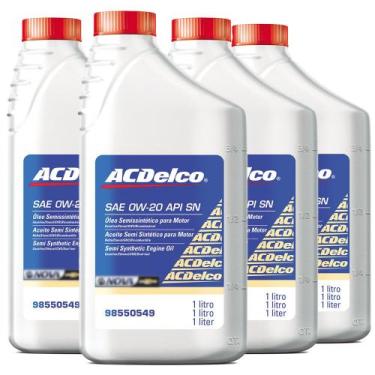 Imagem de 4 Litros Oleo De Motor 0w20 Api Sn Sintetico Chevron Ecoflex Acdelco O
