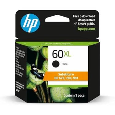 Imagem de Cartucho H P 60XL Preto Original (CC641WB) Para H P Deskjet D1660, F4224, F4480, F4580, Photosmart D110a, C4780, ENVY D410a