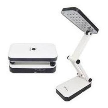 Imagem de Luminária Abajur De Mesa 24 Leds - Dobrável - Recarregavel