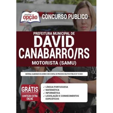 Imagem de Apostila Prefeitura de David Canabarro - RS - Motorista (SAMU) - Apost