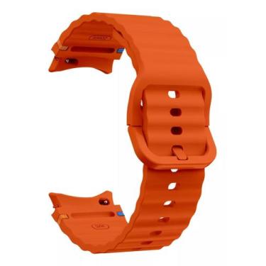 Imagem de Pulseira Silicone Compavel Com Galaxy Watch 4 5 6 7 Fe 40mm 42mm 43mm 