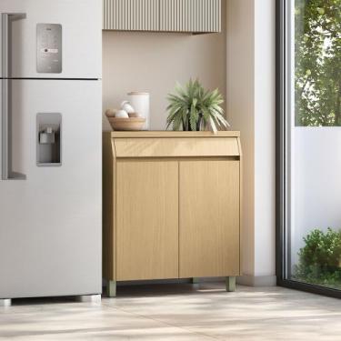 Imagem de Balcao 2 Portas 1 Gaveta 80cm Simone Mendes 100% Mdf - Nesher Móveis