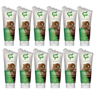 Imagem de Kit 12 Sebo Carneiro Tradicional Hidratante 200Ml - Fashion