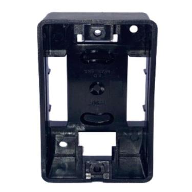 Imagem de Kit 5 Caixa Para Canaleta Sobrepor Sistema X Externa Preta - FAME