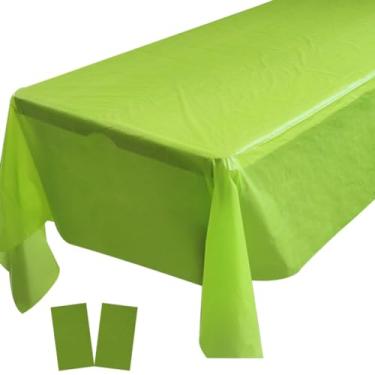 Imagem de Pacote com 2 toalhas de mesa de plástico de Páscoa, toalhas de mesa descartáveis, toalhas de mesa para churrasco, piquenique, aniversário, Natal, festas, impermeável, à prova de óleo, toalhas de mesa
