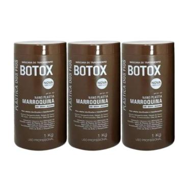 Imagem de combo 3 Botox Plastica dos Fios  Marroquina Alisamento e Redutor de Vo