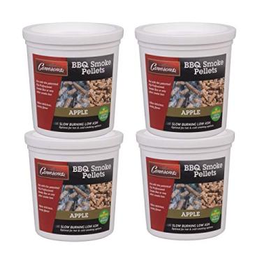 Imagem de Camerons Grânulos de madeira para fumar (maçã, 4 litros) - Pellets de churrasco secos em forno - Madeira de churrasco 100% natural para churrasqueira, grelha de pellets e fogueira - Infundir sabor de