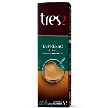 Imagem de Café Tres Espresso Pleno 10 Cápsulas 80g