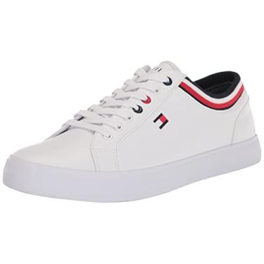 Imagem de Tommy Hilfiger Tênis masculino Rawler, Branco/assinatura, 45