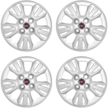 Imagem de Jogo Calota Aro 14 Uno Way Economy 2011 á 2015 Emblema Vermelho