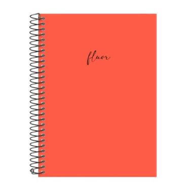 Imagem de Caderno Colegial Feminino Solid Fluor Laranja 15 Matérias