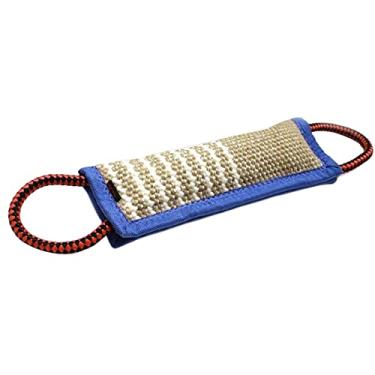 Imagem de MERIGLARE Brinquedo de brinquedo para mordidas de juta brinquedo de mastigação interativo para animais de estimação para prática