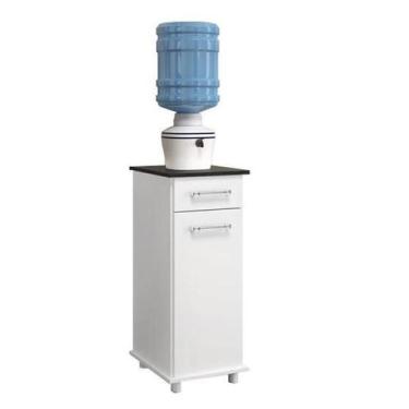 Imagem de Balcão Isadora Simples 1 Porta 1 Gaveta Branco UV - FdECOR - Multi Móv