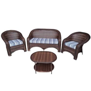 Imagem de Conjunto de Sofá de Varanda Jardim Área de Lazer - Varanda Fibras