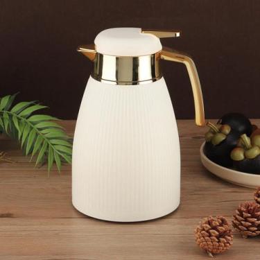 Imagem de Preto 1000ml Concha De Plástico Forro Interno De Vidro Garrafa Térmica