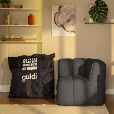 Imagem de Módulo Canto Sofá Guldi Popup Linho Grafite