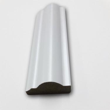 Imagem de Kit Com 15 Barras Rodameio De Mdf Ultra 3cm X 15mm X 2.40m Premium Casablanca 36m Branco