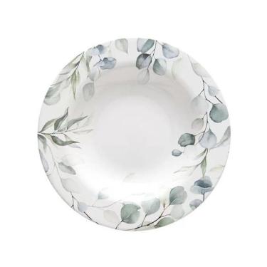 Imagem de Prato Fundo Aquarelle Eucalipto 24cm 203335 - Copa & Cia