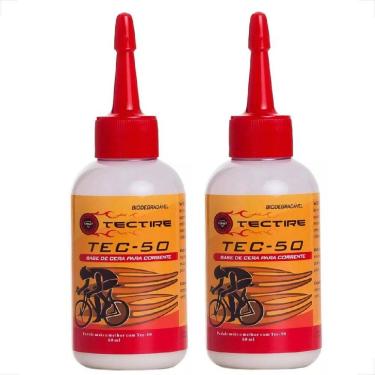 Imagem de Par Óleo Lubrificante Corrente Tectire Tec-50 Bio Cera Bike 60ml Bicicleta Bike Mtb Speed