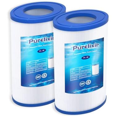 Imagem de Purelixir Filtro de spa certificado NSF PDM30 compatível com PDM30 para banheiras de hidromassagem Dream Maker 461269, filtro oval de spa, 30 pés quadrados, C x OD: 24 cm x oval 16 cm x 12 cm, pacote