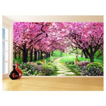 Imagem de Papel De Parede 3D Estrada Caminho Paisagem 3,5M Nes140 - Você Decora