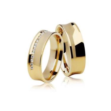 Imagem de Par de Alianças em Ouro 18K