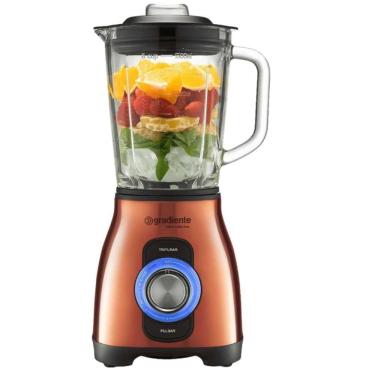 Imagem de Liquidificador Gradiente Luxx Gold 1000W Copo de Vidro 127V