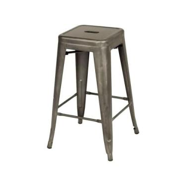 Imagem de Banqueta Tolix Alta em Aço com Pintura Epóxi cor Bronze 76 cm - 72865 