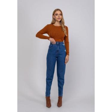 Imagem de Calça Mom Jeans Escuro Salvatore Fashion, 38