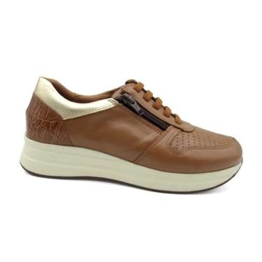 Imagem de Sapatênis Opananken Feminino 100% Couro 65201